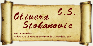 Olivera Stokanović vizit kartica